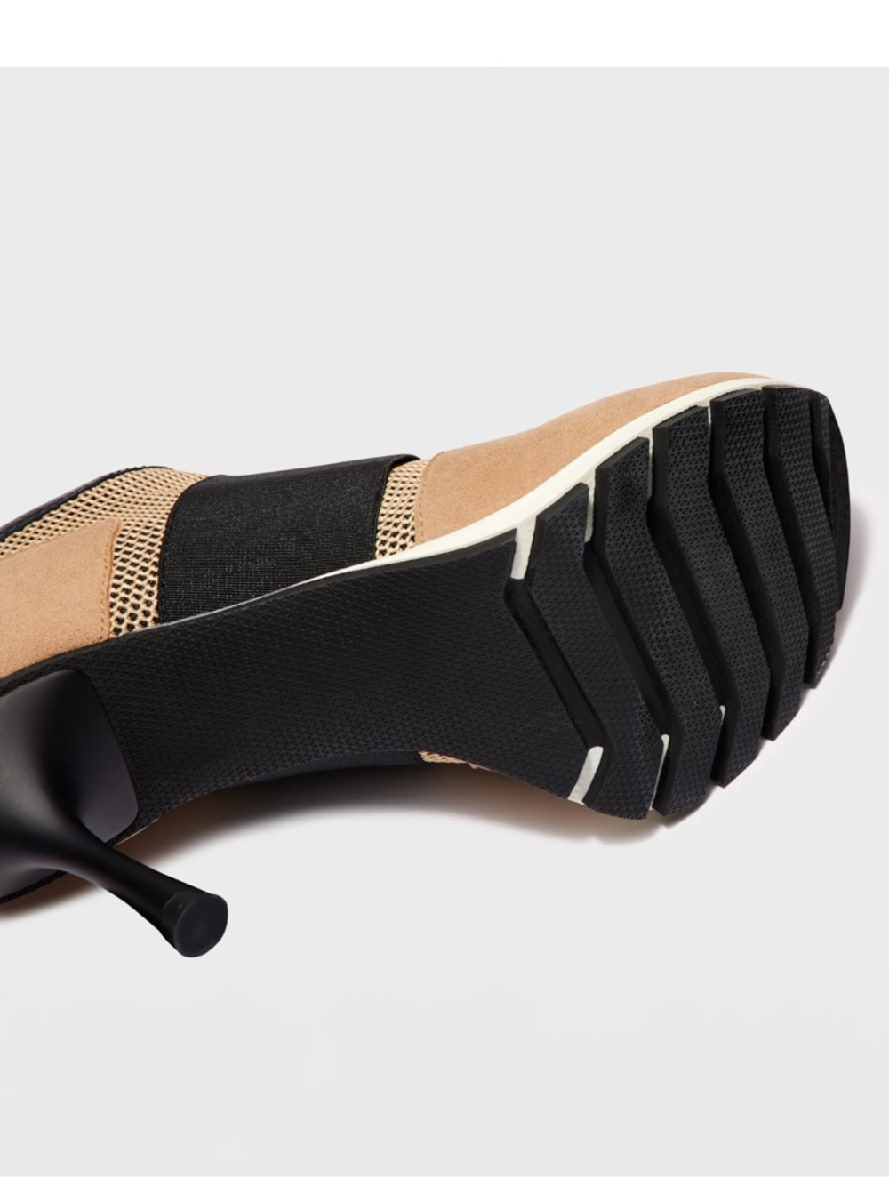Sneex Icon High Heel-Camel/Black - Picture 5 of 11